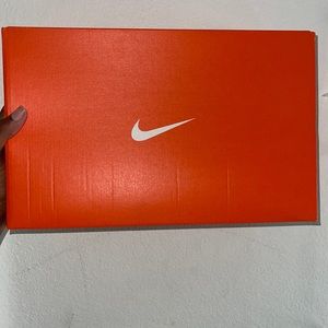 Orange Nike shoe box
